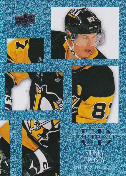 insert karta SIDNEY CROSBY 24-25 UD Ser. 1 Portraits Speckle číslo P-20